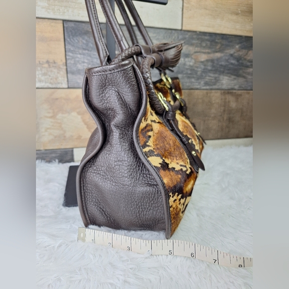 Adrienne Vittadini Animal Hair Satchel - A810458 - Picture 5 of 11